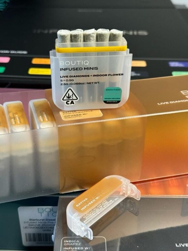 Pink Pineapple Boutiq Infused Preroll 5 Minis Preroll Joint Sativa