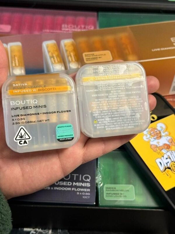 Pink Pineapple Boutiq Infused Preroll 5 Minis Preroll Joint Sativa - Image 2