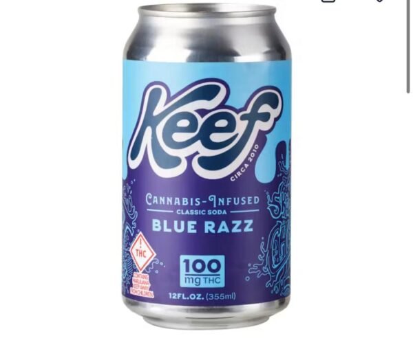 Keef Cannabis Infused Classic Soda Blue Razz 100Mg