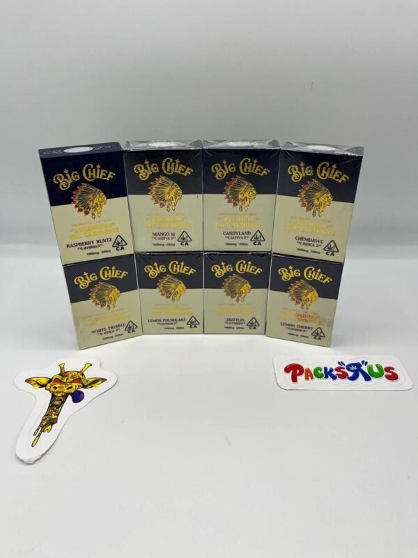 Big Chief Extracts Cartridges 1000Mg Thc Carts