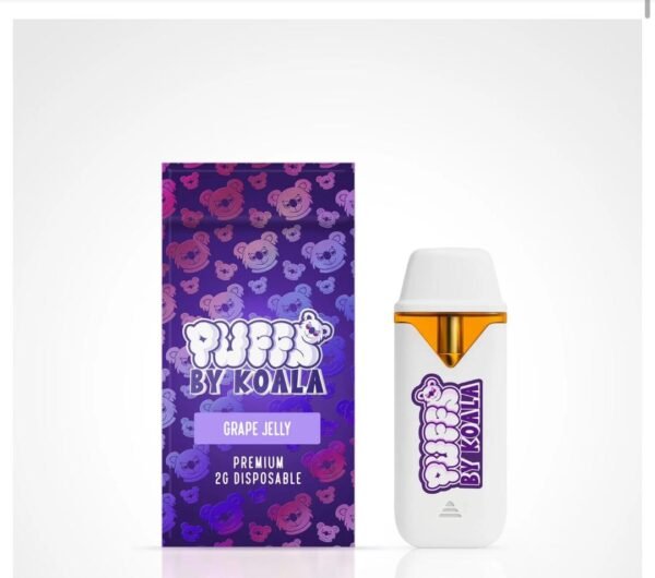 buy grape jelly 2grams disposable puffs by koala vape